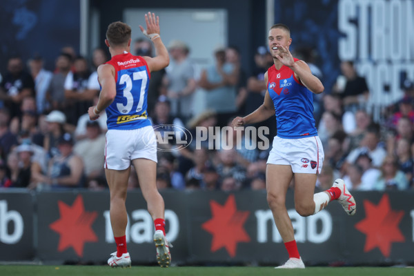 AFL 2024 AAMI Community Series - Carlton v Melbourne - A-46081996