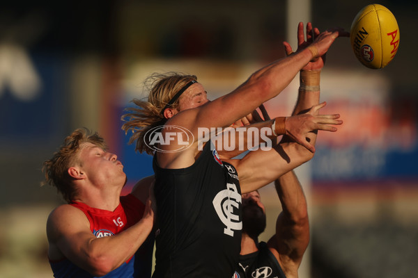 AFL 2024 AAMI Community Series - Carlton v Melbourne - A-46082010