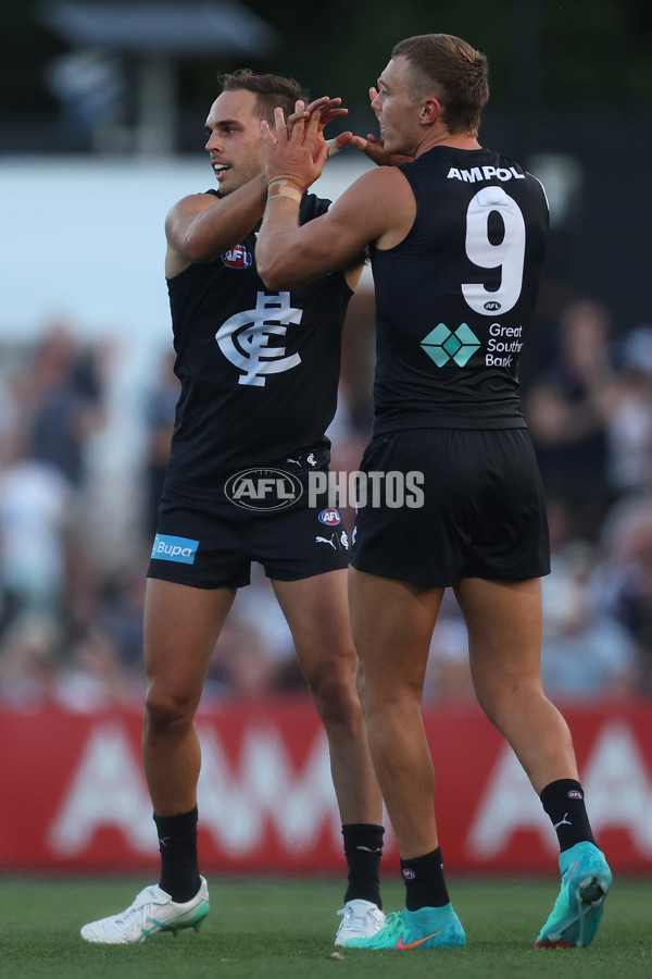 AFL 2024 AAMI Community Series - Carlton v Melbourne - A-46082027