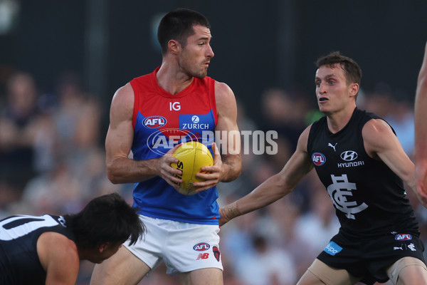 AFL 2024 AAMI Community Series - Carlton v Melbourne - A-46082030