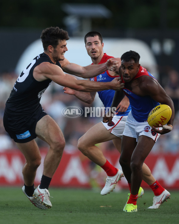 AFL 2024 AAMI Community Series - Carlton v Melbourne - A-46082031