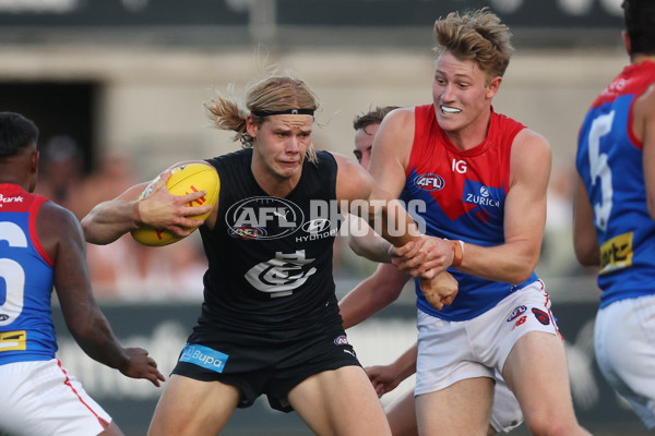 AFL 2024 AAMI Community Series - Carlton v Melbourne - A-46082040