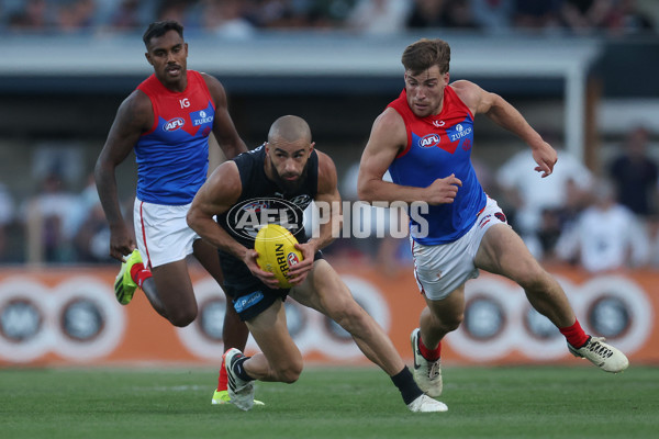 AFL 2024 AAMI Community Series - Carlton v Melbourne - A-46082055