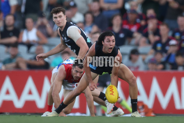 AFL 2024 AAMI Community Series - Carlton v Melbourne - A-46083275