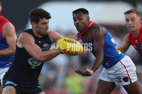 AFL 2024 AAMI Community Series - Carlton v Melbourne - A-46083305