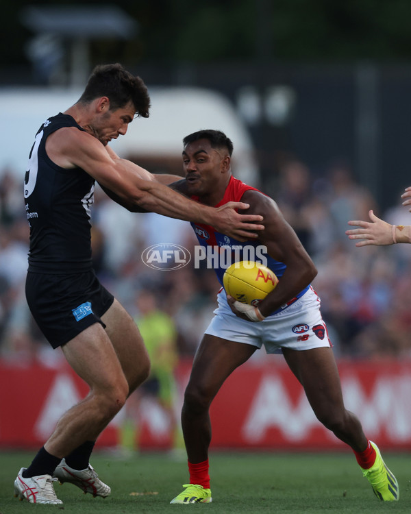 AFL 2024 AAMI Community Series - Carlton v Melbourne - A-46083307