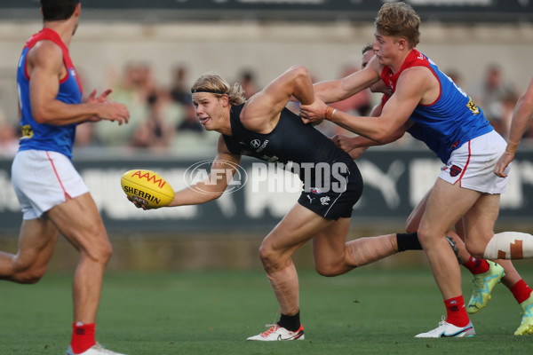 AFL 2024 AAMI Community Series - Carlton v Melbourne - A-46083310