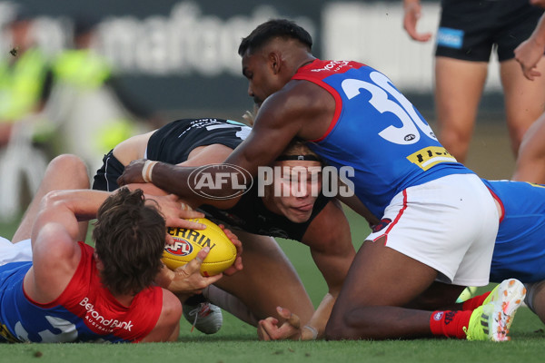 AFL 2024 AAMI Community Series - Carlton v Melbourne - A-46083315