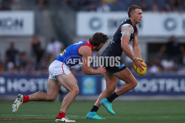 AFL 2024 AAMI Community Series - Carlton v Melbourne - A-46083321