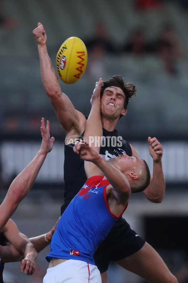 AFL 2024 AAMI Community Series - Carlton v Melbourne - A-46083322