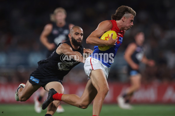 AFL 2024 AAMI Community Series - Carlton v Melbourne - A-46083346