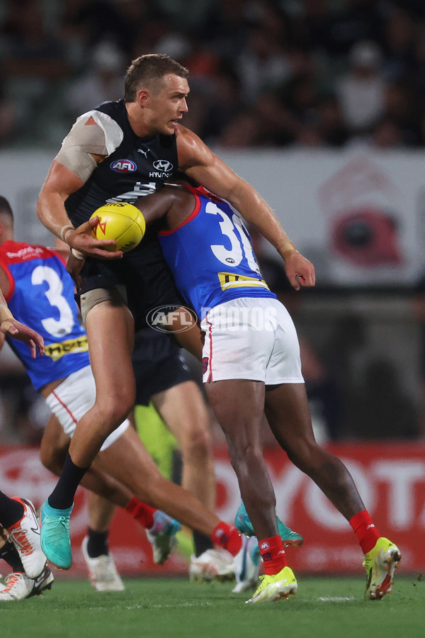 AFL 2024 AAMI Community Series - Carlton v Melbourne - A-46083347