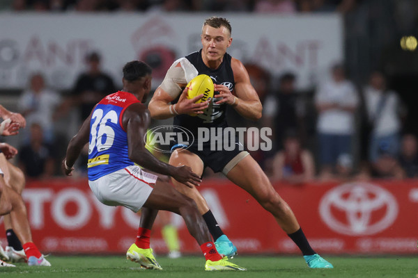 AFL 2024 AAMI Community Series - Carlton v Melbourne - A-46083350