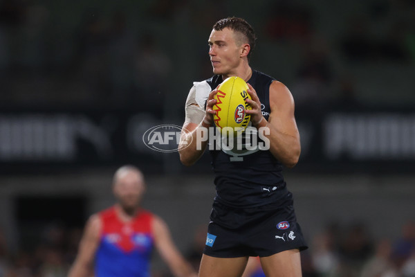 AFL 2024 AAMI Community Series - Carlton v Melbourne - A-46083357