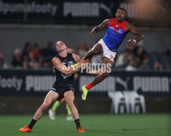 AFL 2024 AAMI Community Series - Carlton v Melbourne - A-46083369