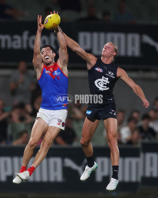 AFL 2024 AAMI Community Series - Carlton v Melbourne - A-46085131