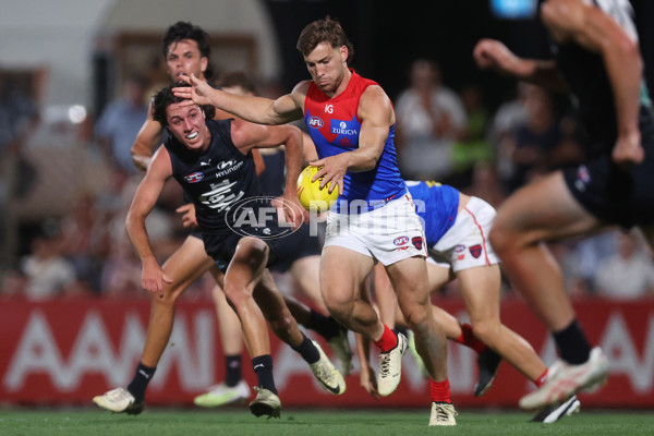 AFL 2024 AAMI Community Series - Carlton v Melbourne - A-46085134