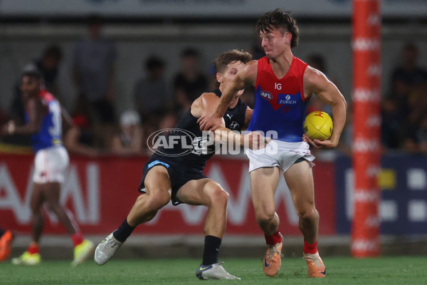 AFL 2024 AAMI Community Series - Carlton v Melbourne - A-46085135