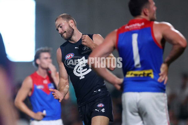 AFL 2024 AAMI Community Series - Carlton v Melbourne - A-46085142