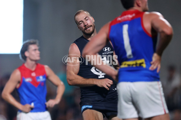 AFL 2024 AAMI Community Series - Carlton v Melbourne - A-46085143