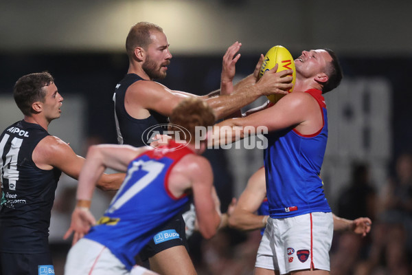 AFL 2024 AAMI Community Series - Carlton v Melbourne - A-46085144