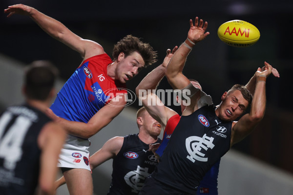 AFL 2024 AAMI Community Series - Carlton v Melbourne - A-46085148