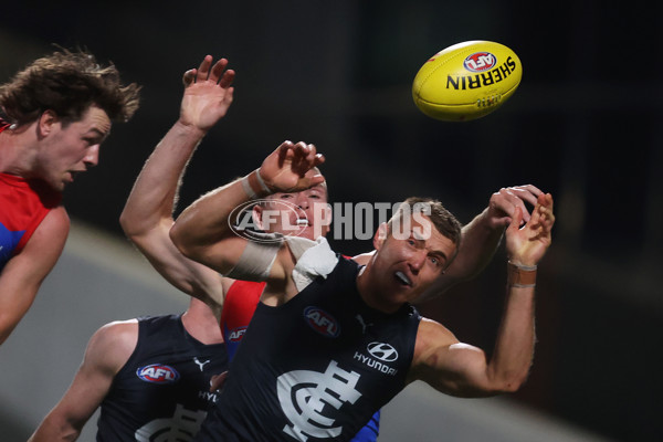 AFL 2024 AAMI Community Series - Carlton v Melbourne - A-46085151