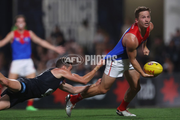 AFL 2024 AAMI Community Series - Carlton v Melbourne - A-46085161