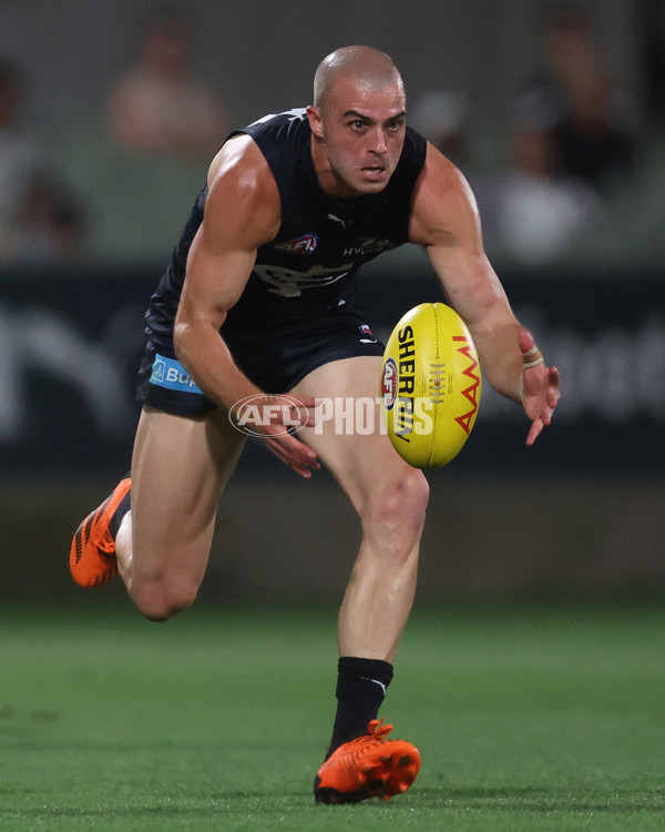 AFL 2024 AAMI Community Series - Carlton v Melbourne - A-46085162