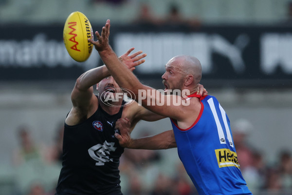 AFL 2024 AAMI Community Series - Carlton v Melbourne - A-46085168