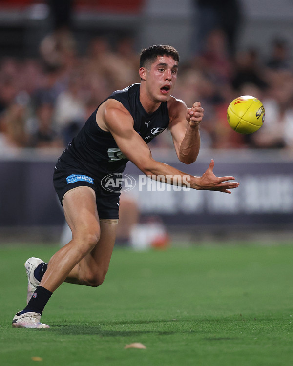 AFL 2024 AAMI Community Series - Carlton v Melbourne - A-46085169