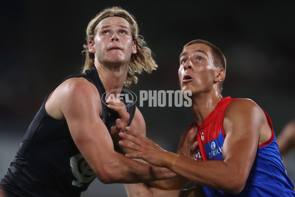 AFL 2024 AAMI Community Series - Carlton v Melbourne - A-46086302