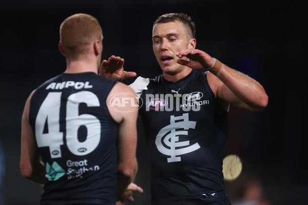 AFL 2024 AAMI Community Series - Carlton v Melbourne - A-46086304