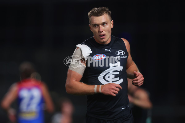 AFL 2024 AAMI Community Series - Carlton v Melbourne - A-46086305