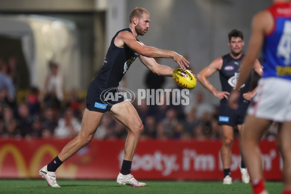 AFL 2024 AAMI Community Series - Carlton v Melbourne - A-46086309