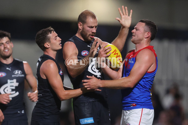 AFL 2024 AAMI Community Series - Carlton v Melbourne - A-46086313