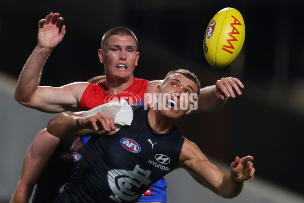 AFL 2024 AAMI Community Series - Carlton v Melbourne - A-46086318