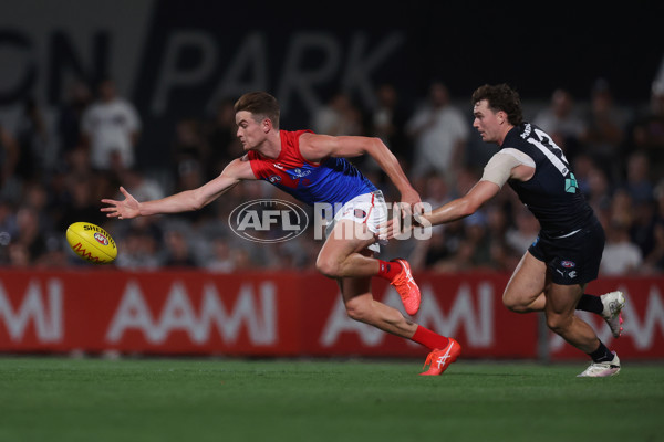 AFL 2024 AAMI Community Series - Carlton v Melbourne - A-46086322