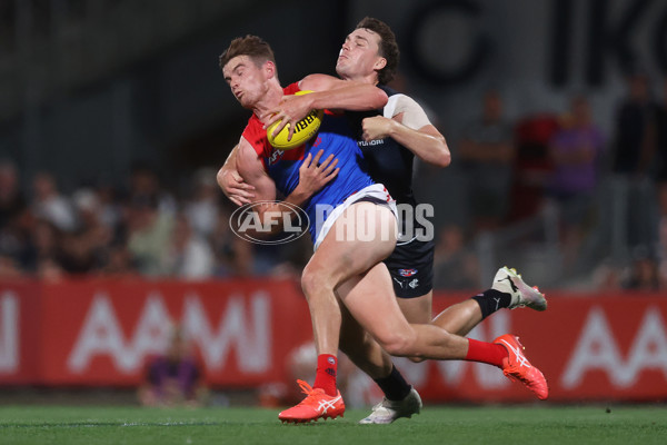 AFL 2024 AAMI Community Series - Carlton v Melbourne - A-46086323