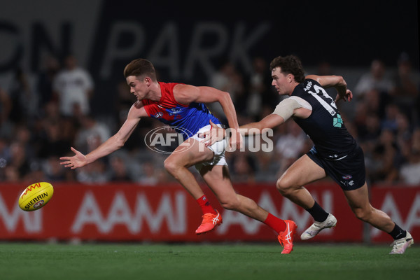 AFL 2024 AAMI Community Series - Carlton v Melbourne - A-46086324