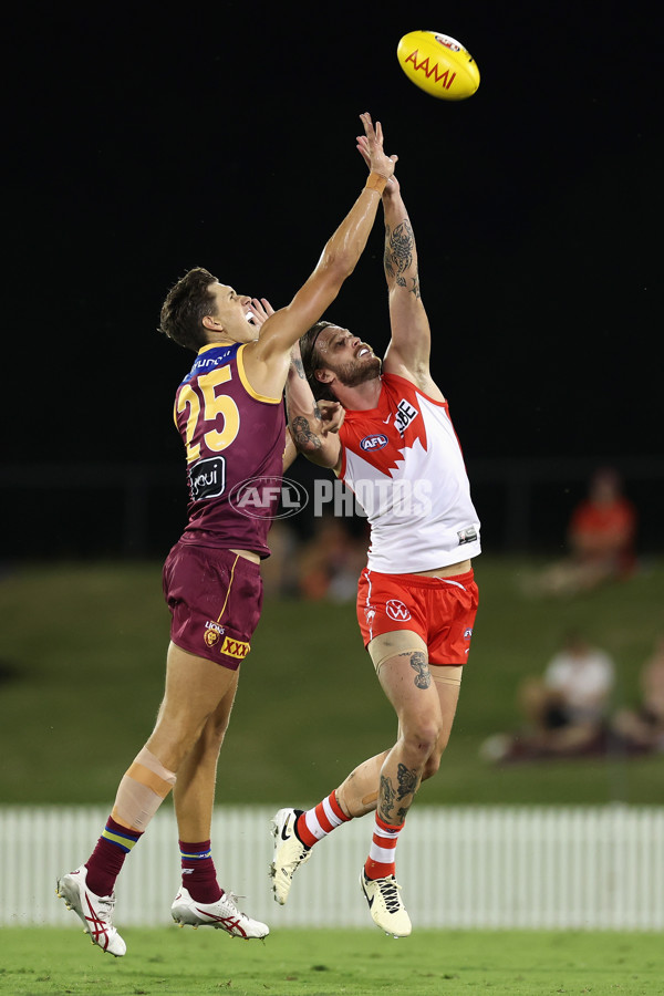 AFL 2024 AAMI Community Series - Sydney v Brisbane - A-46090296