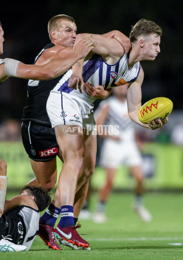 AFL 2024 AAMI Community Series - Port Adelaide v Fremantle - A-46101147