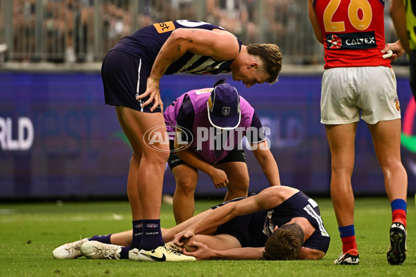 AFL 2024 Round 01 - Fremantle v Brisbane - A-46564244