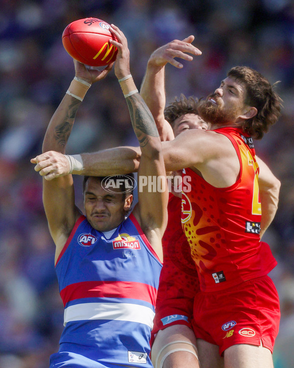 AFL 2024 Round 02 - Western Bulldogs v Gold Coast - A-46669390