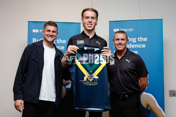 AFL 2024 Media - National Academy Boys Jumper Presentation - A-47156536