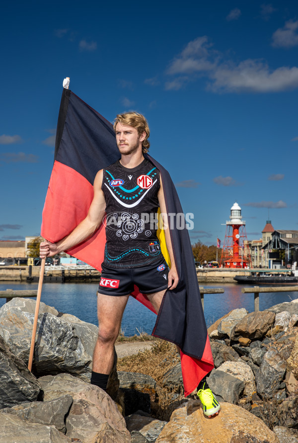 AFL 2024 Media - Port Adelaide Indigenous Jumper 010524 - A-49040961