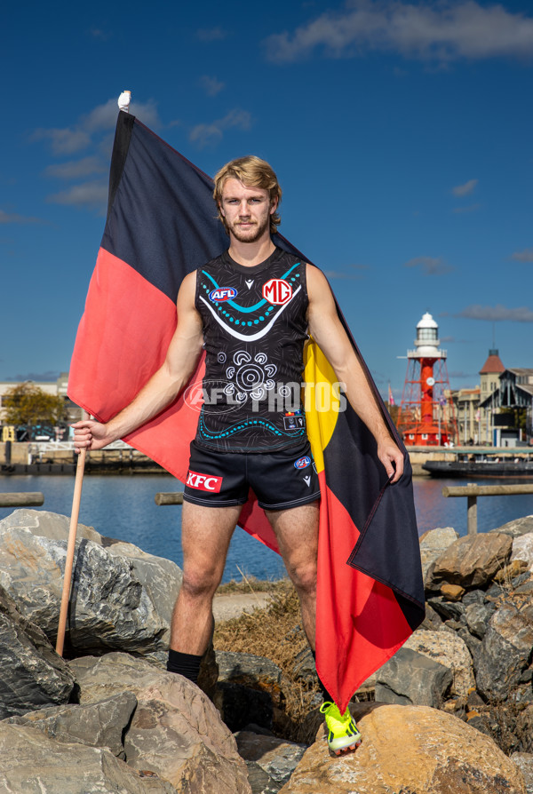 AFL 2024 Media - Port Adelaide Indigenous Jumper 010524 - A-49040968