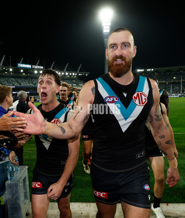 AFL 2024 Round 09 - Geelong v Port Adelaide - A-49089191