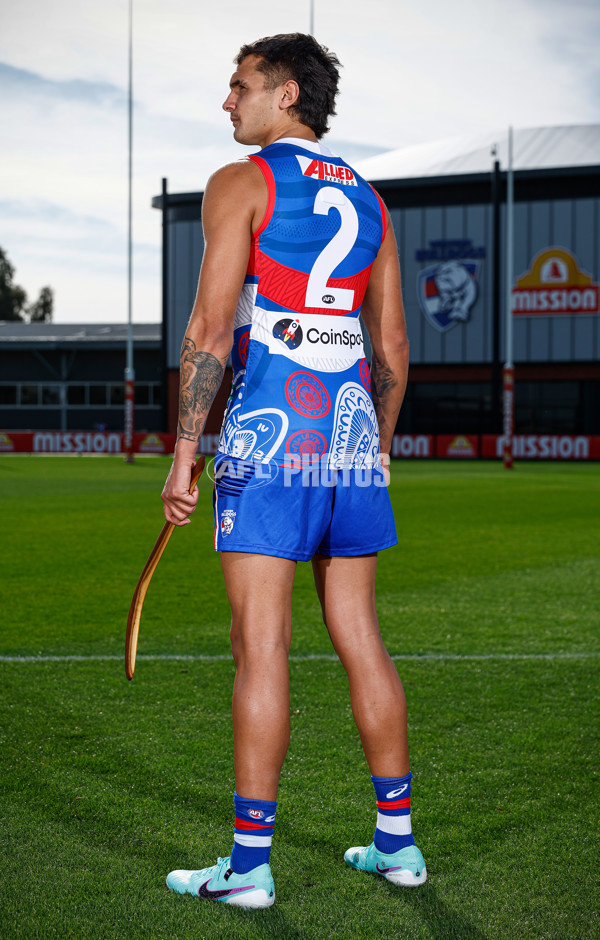 AFL 2024 Media - Western Bulldogs Indigenous Jumper 230424 - A-49165460