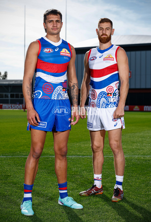 AFL 2024 Media - Western Bulldogs Indigenous Jumper 230424 - A-49167032